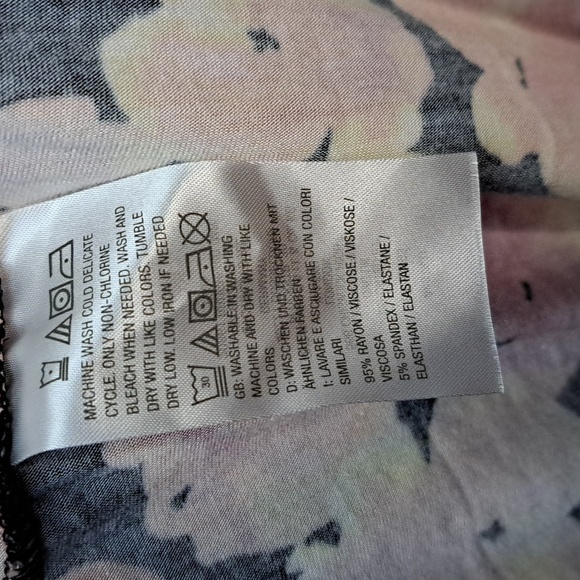 Jason Wu Pastel Floral Rayon Dress Size Large - Picture 7 of 8